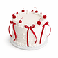 Bolo Branco com Cerejas e Laços Vermelhos - Thumbnail 2