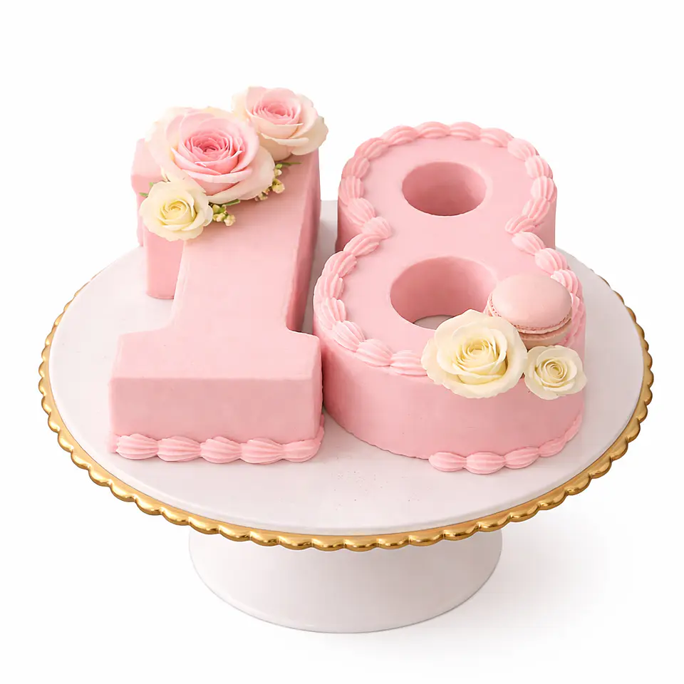 Bolo de Aniversário 18 Anos Feminino 1