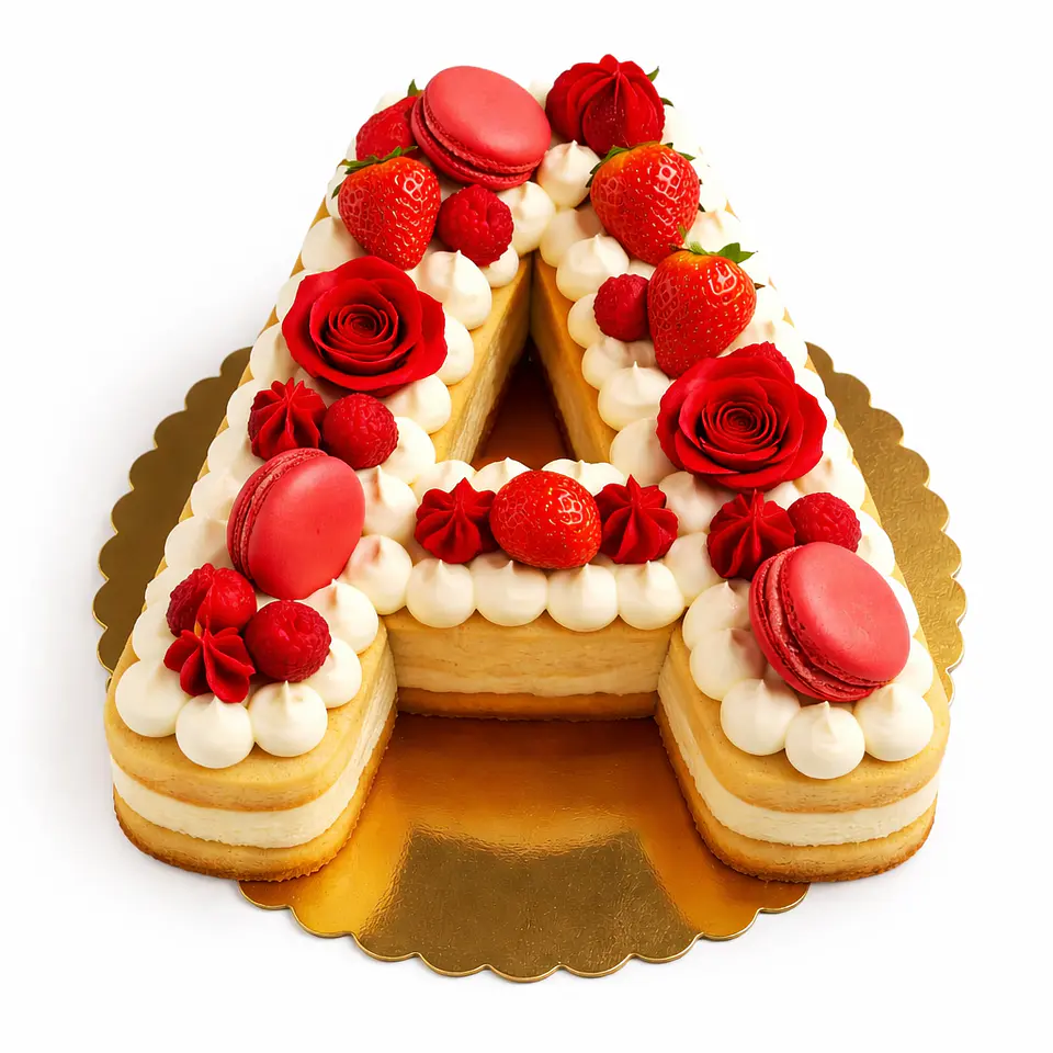 Bolo em Formato de Letra 1