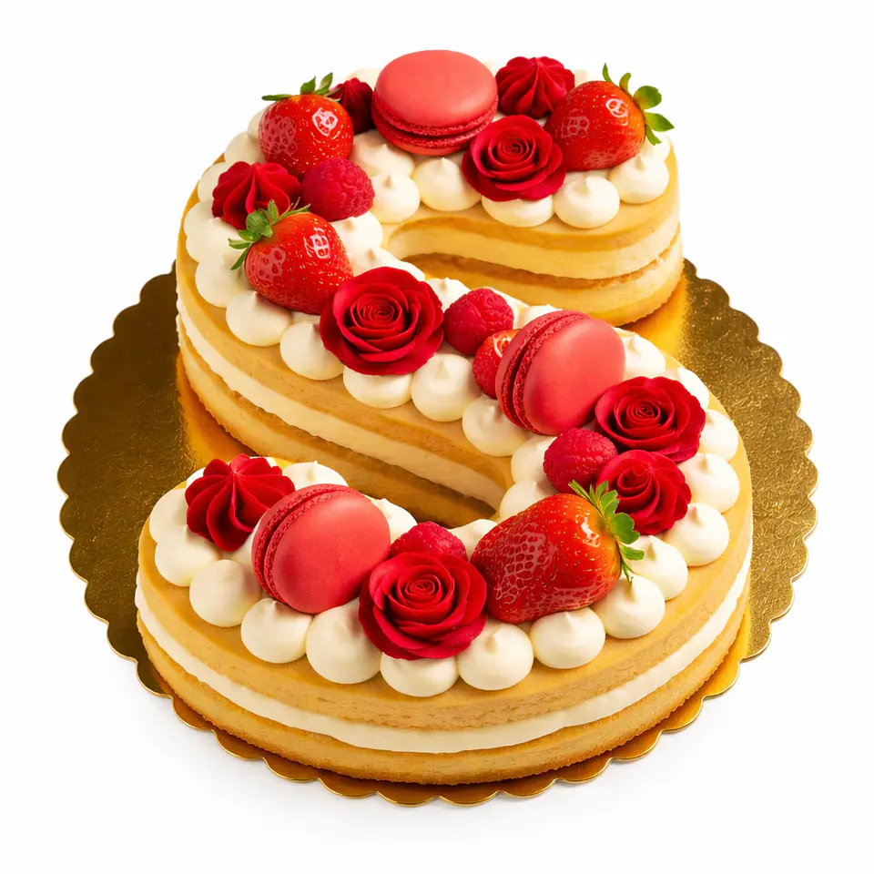 Bolo em Formato de Letra 4