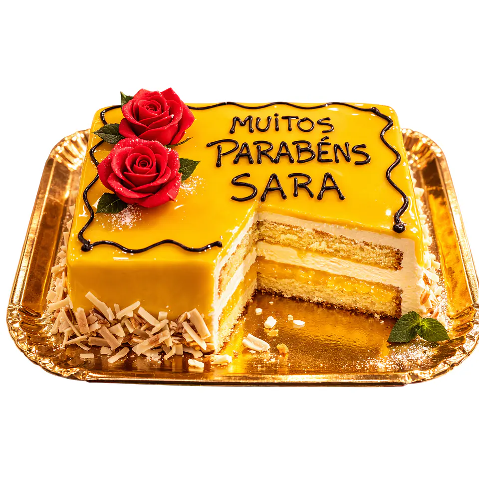 Bolo de Aniversário com Mensagem Personalizada 8