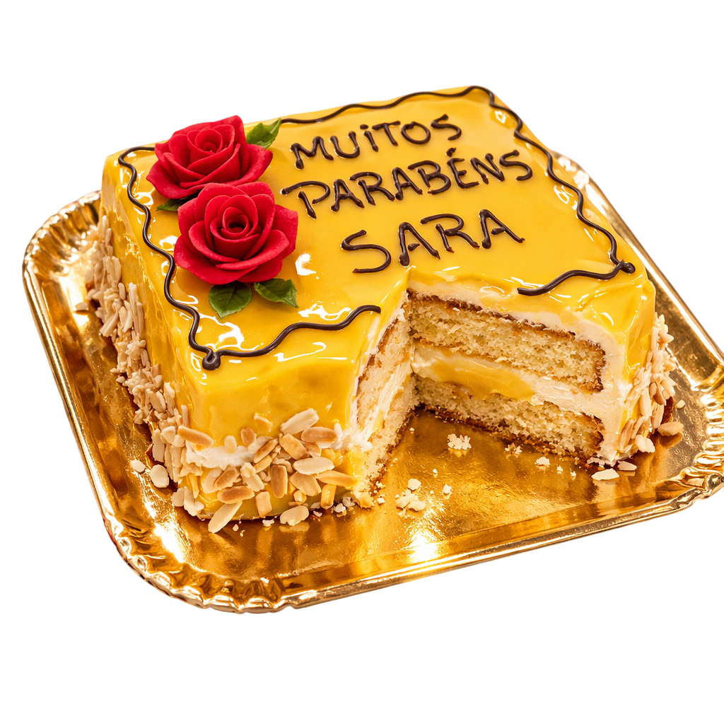 Bolo de Aniversário com Mensagem Personalizada 2