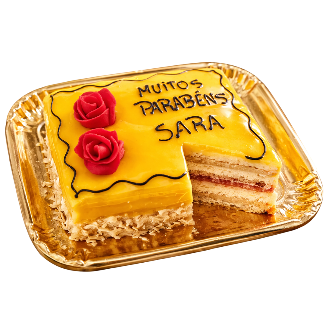 Bolo de Aniversário com Mensagem Personalizada 7