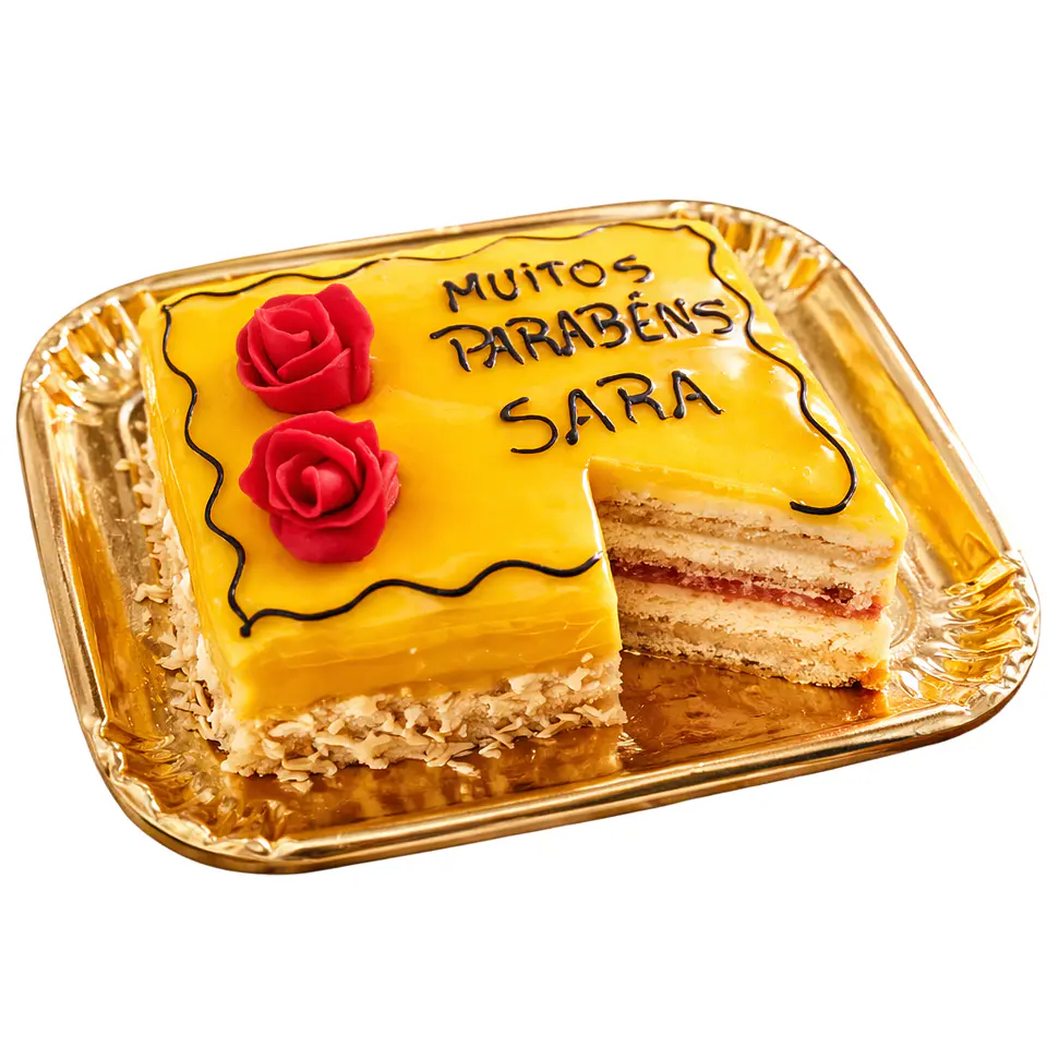 Bolo de Aniversário com Mensagem Personalizada 7