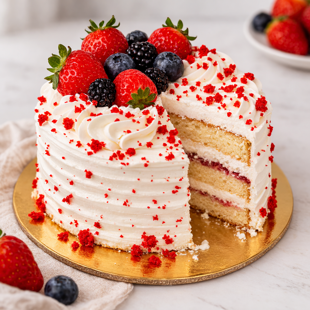 Bolo de Chantilly com Frutas Frescas 6