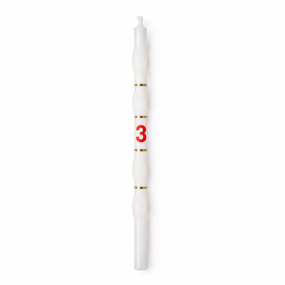 Velas Brancas com Número 4