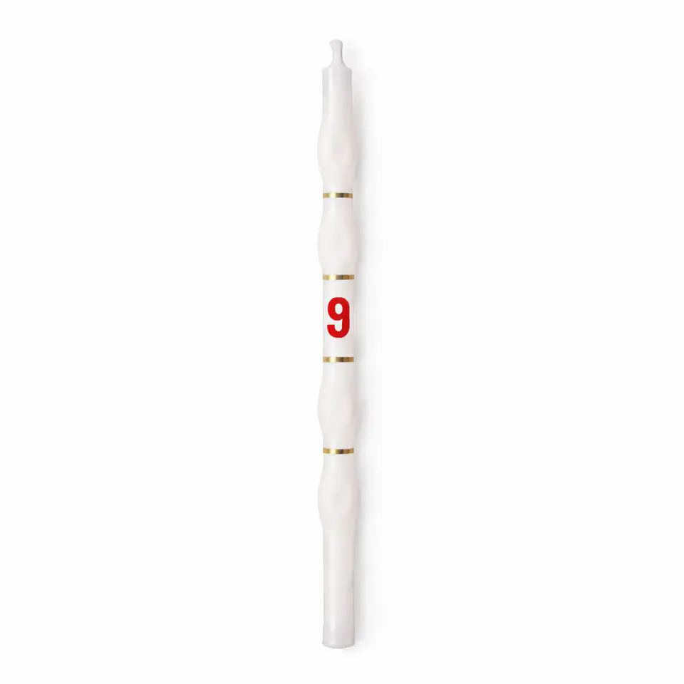 Velas Brancas com Número 10