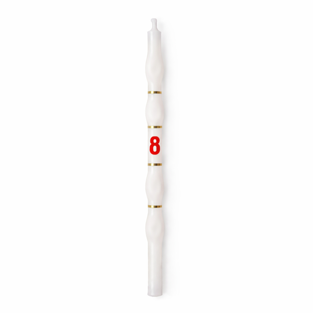 Velas Brancas com Número para Bolo 9