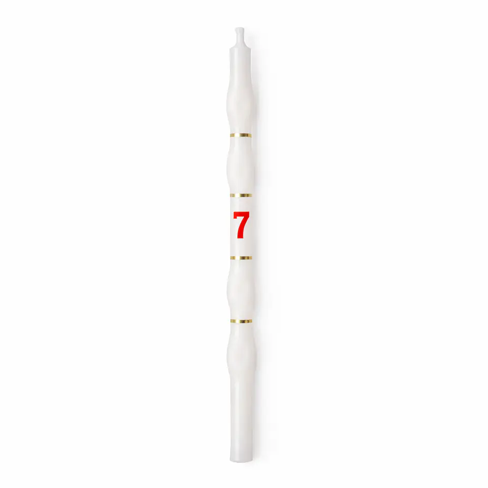 Velas Brancas com Número 8