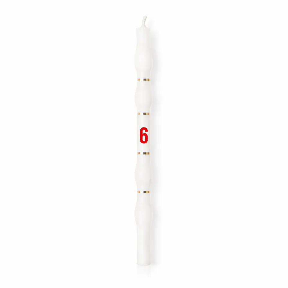Velas Brancas com Número 7