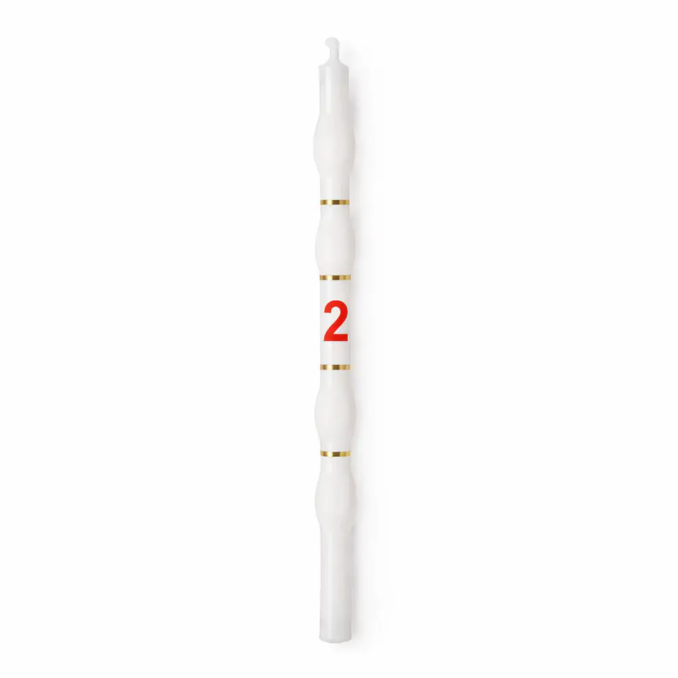Velas Brancas com Número 3