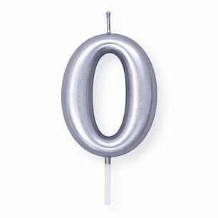 Velas Prateadas de Aniversário