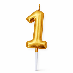 Velas Douradas de Aniversário