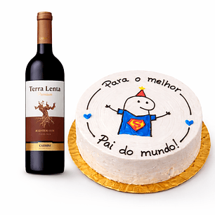 Pack Melhor Pai (Bolo + Vinho)