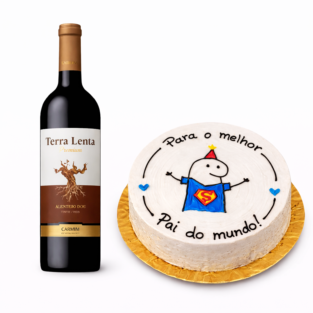 Pack Melhor Pai (Bolo + Vinho) 3