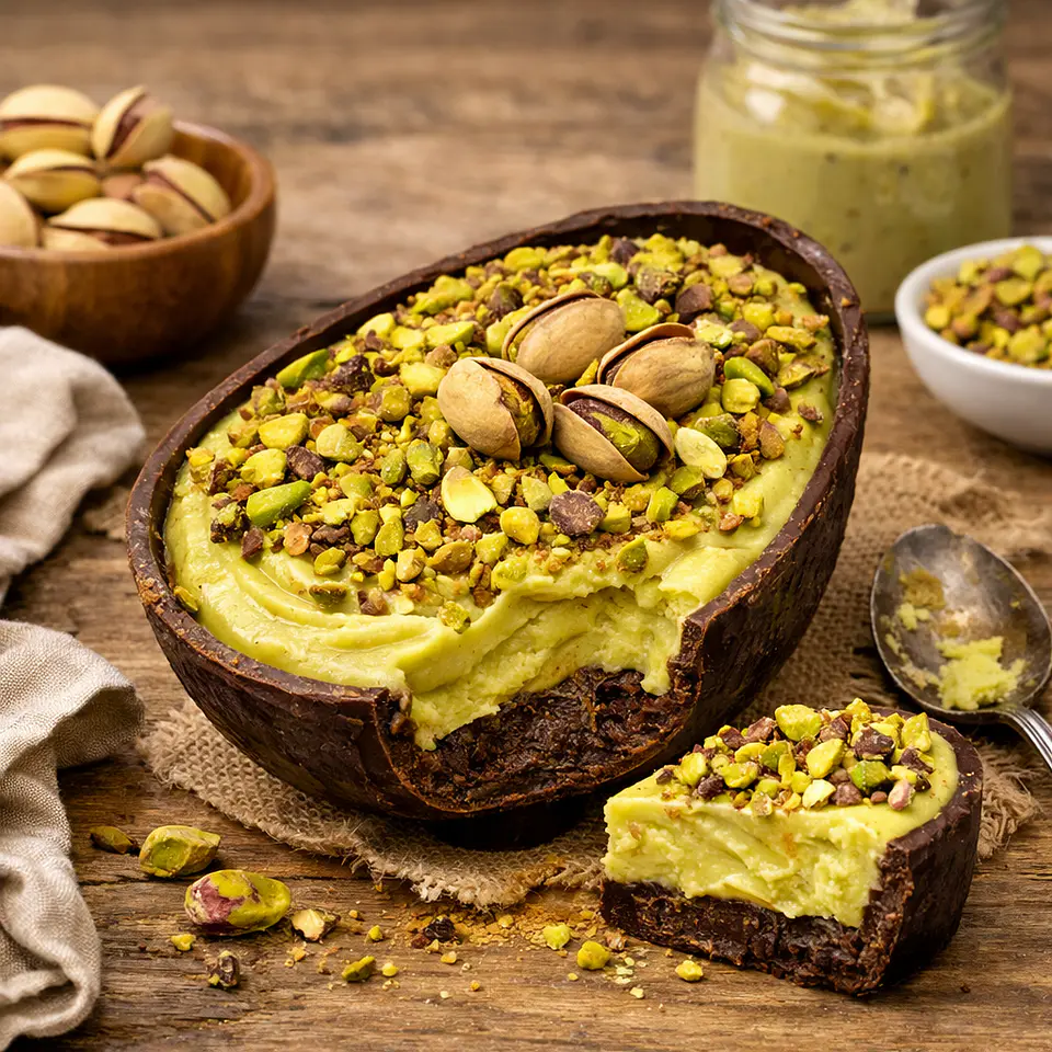 Ovo de Páscoa Recheado Pistácio 2