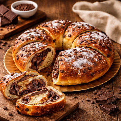 Bolo Rei de Chocolate