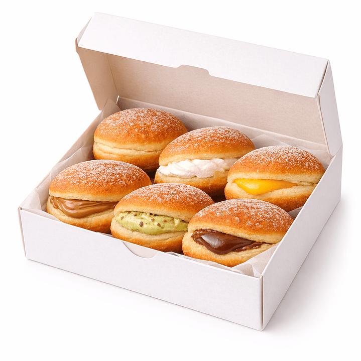 Box 6 Bolas de Berlim Sortidas 1