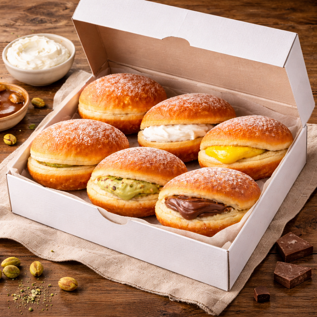 Box 6 Bolas de Berlim Sortidas 2