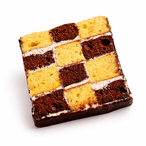 Fatia de Bolo Xadrez