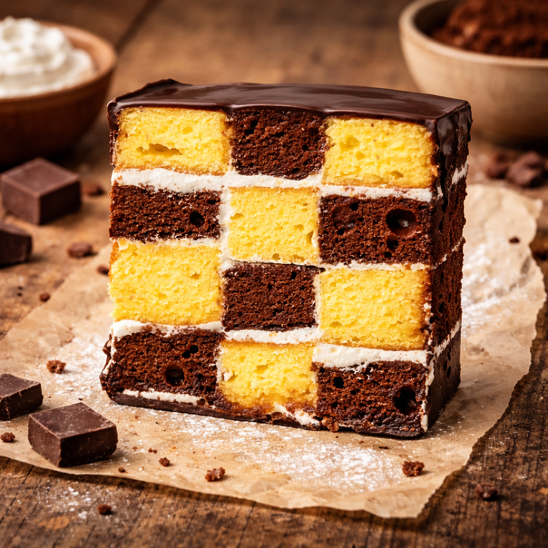 Fatia de Bolo Xadrez 3