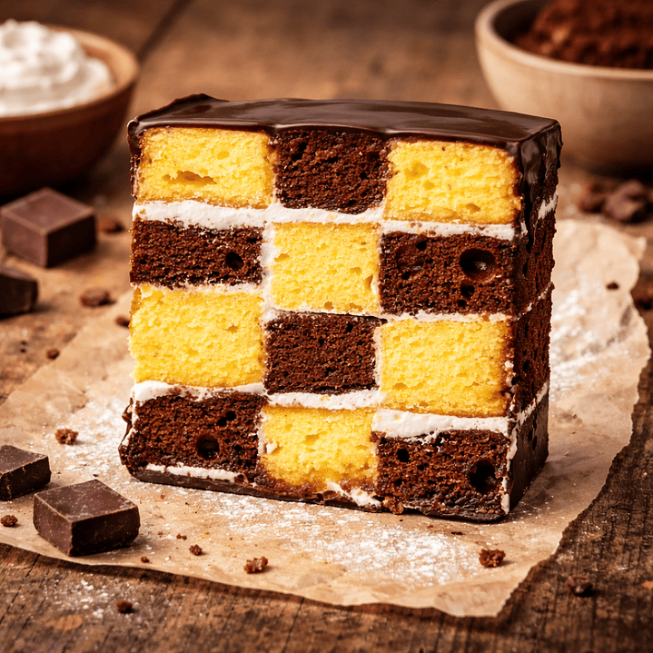 Fatia de Bolo Xadrez 3