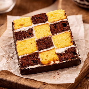 Fatia de Bolo Xadrez