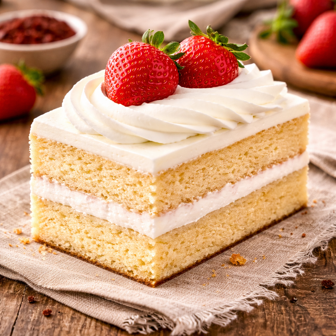 Fatia de Pão de Ló com Chantilly 2