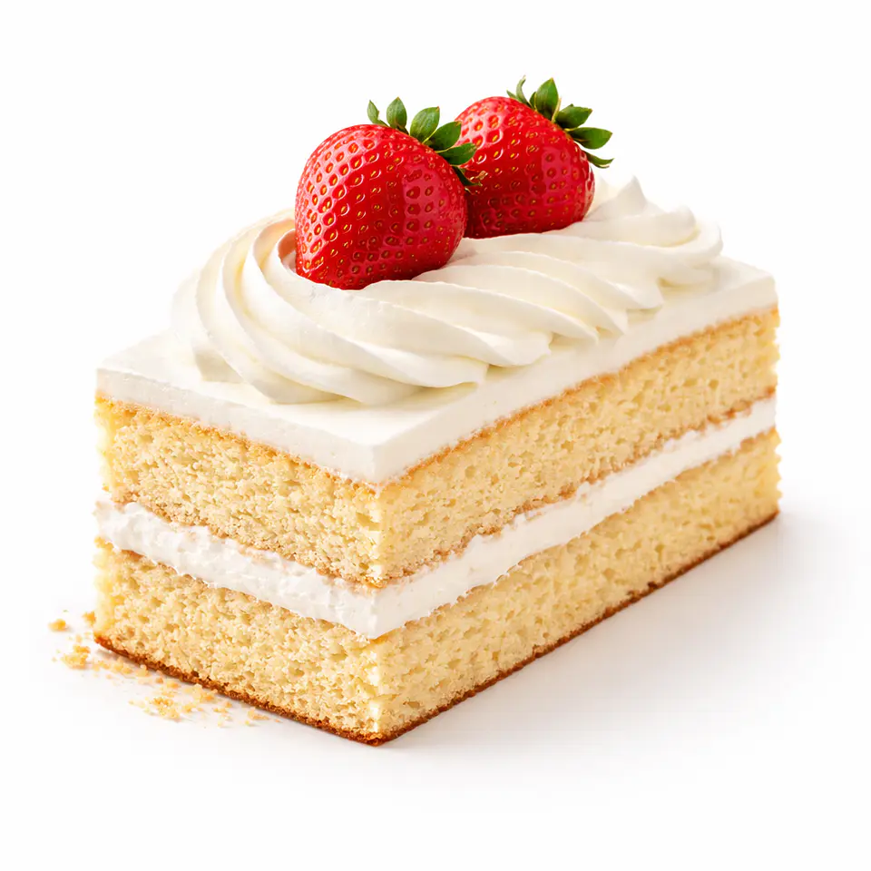 Fatia de Pão de Ló com Chantilly 1