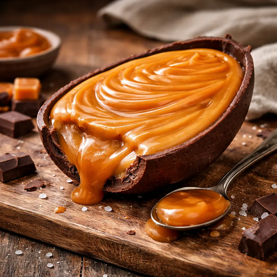 Ovo de Colher com Caramelo 3