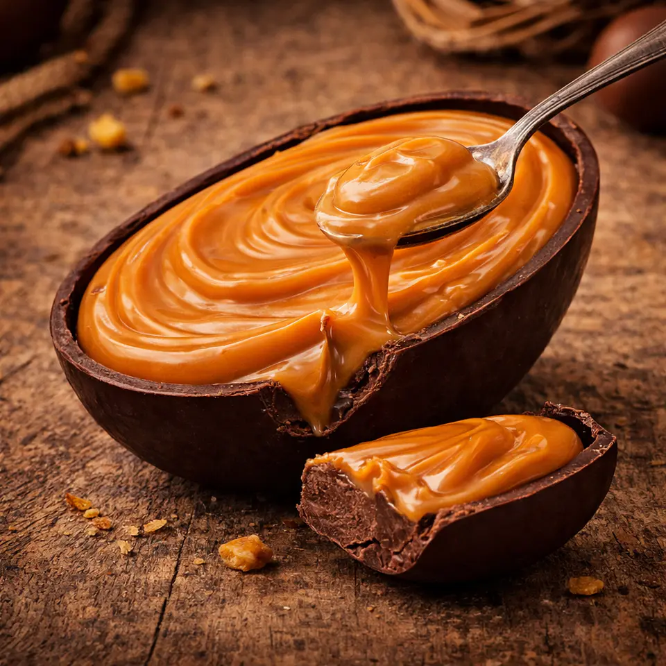 Ovo de Colher com Caramelo 2