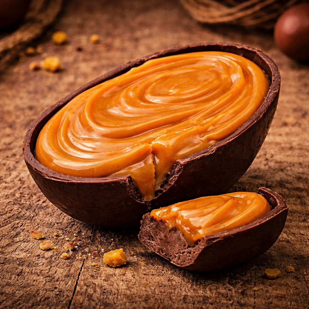 Ovo de Colher com Caramelo 4