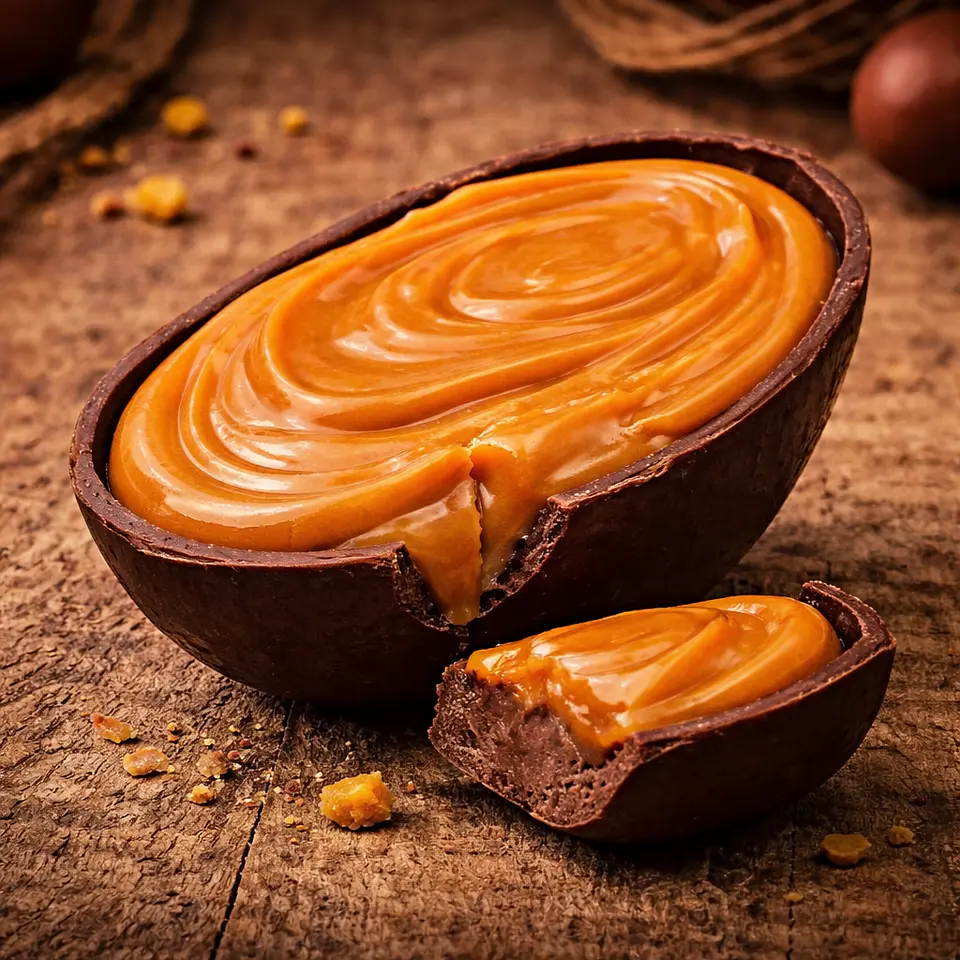 Ovo de Colher com Caramelo 4