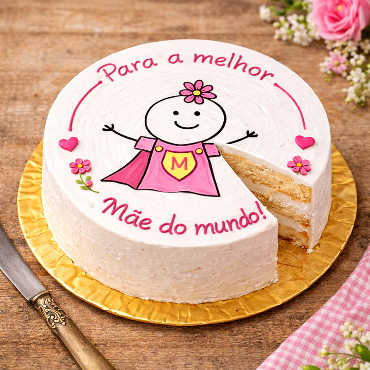 Bento Cake Para a Melhor Mãe do Mundo 2