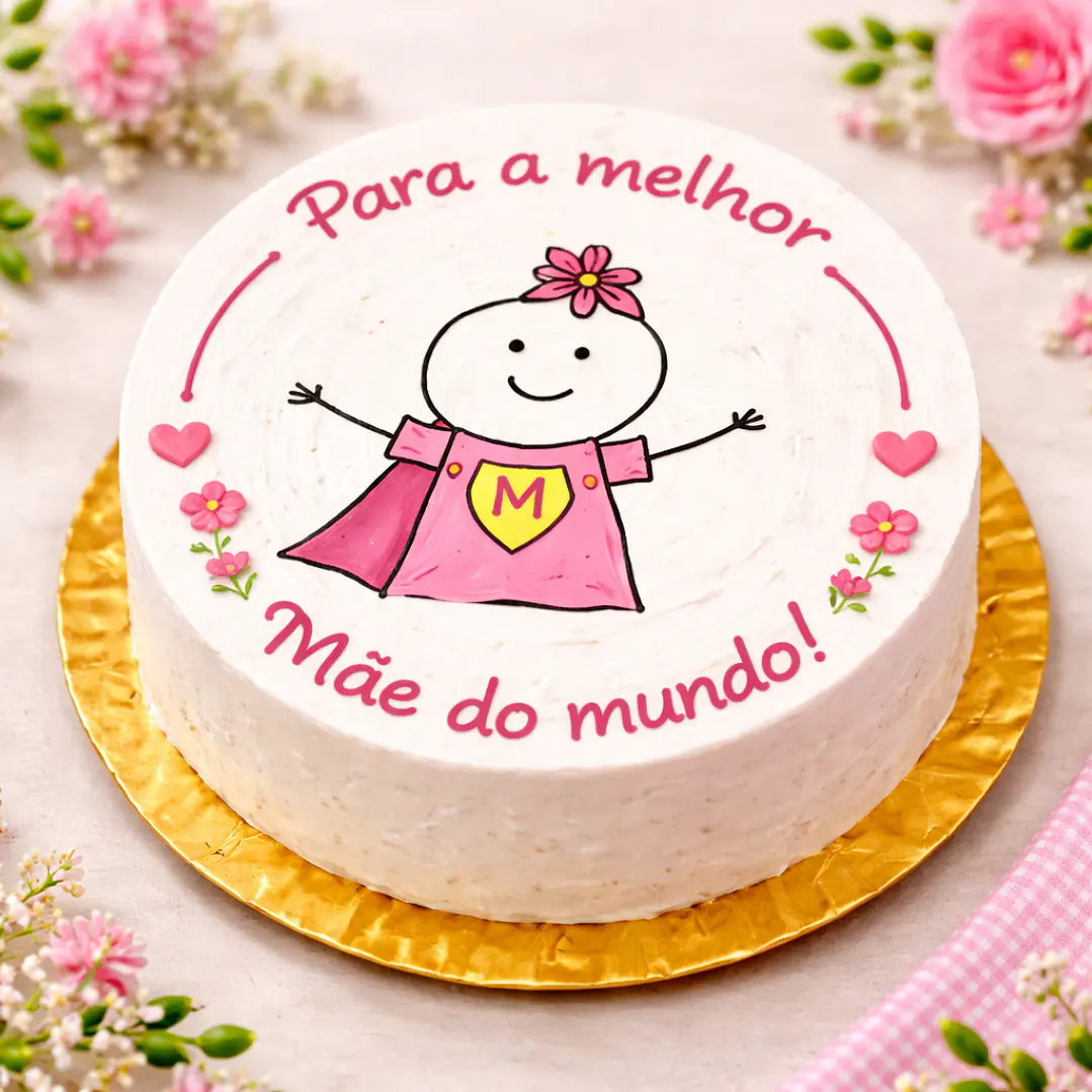 Bento Cake Para a Melhor Mãe do Mundo 3