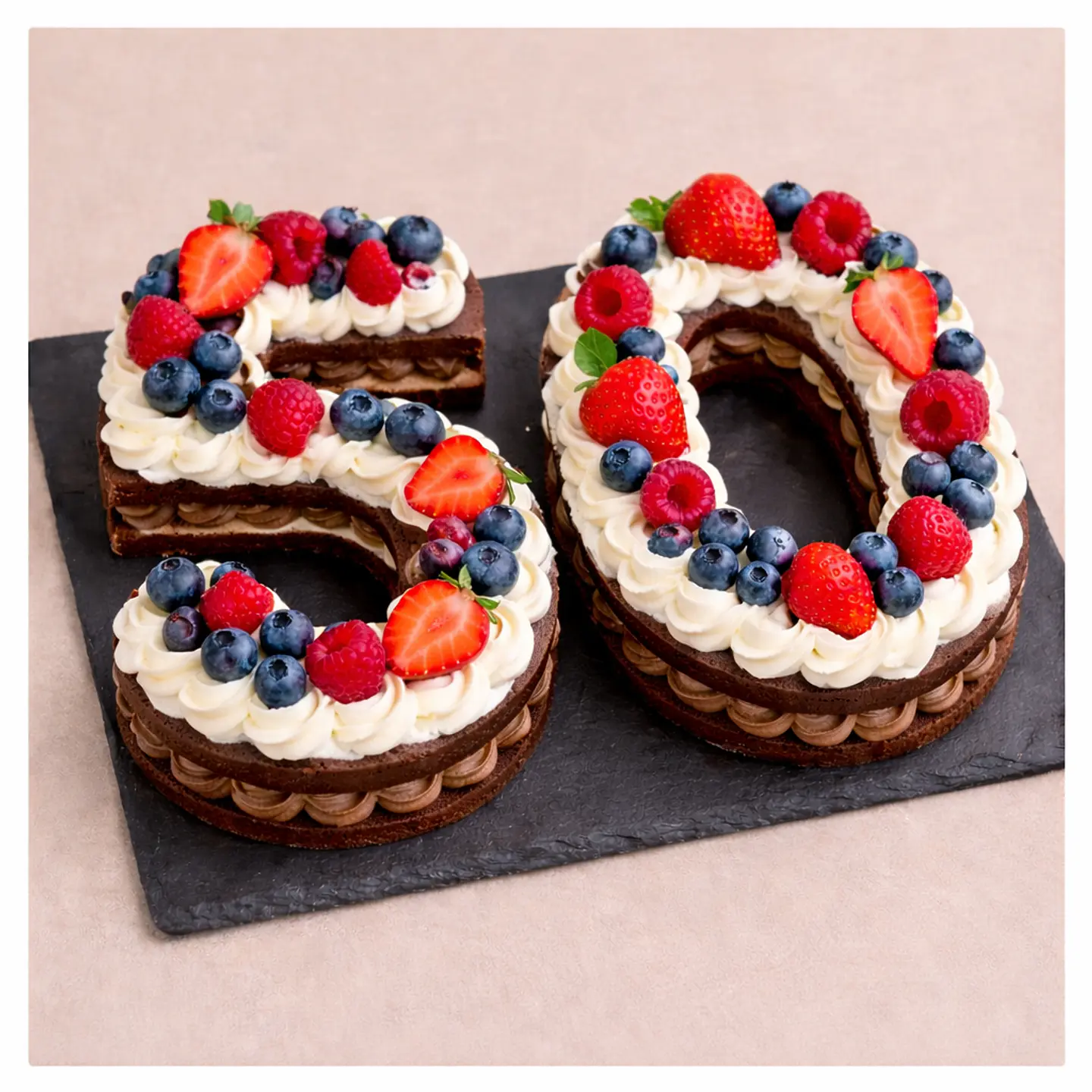 Bolo de Aniversário com Números 6