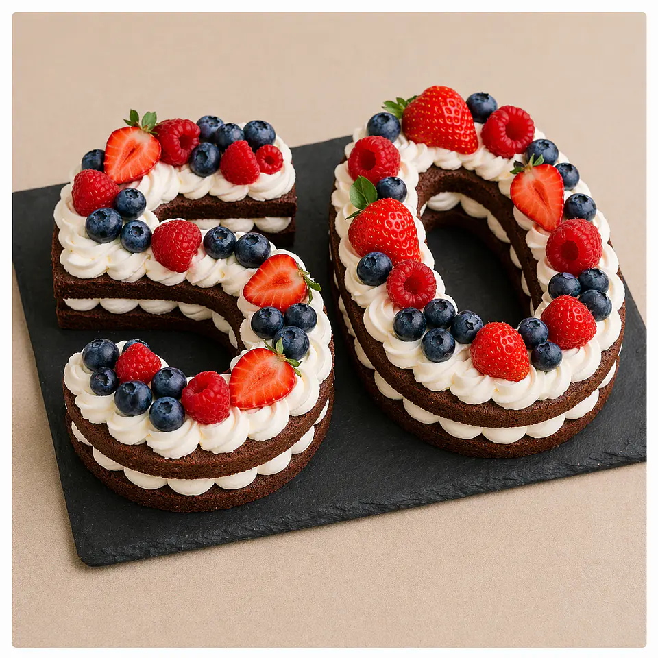 Bolo de Aniversário com Números 8