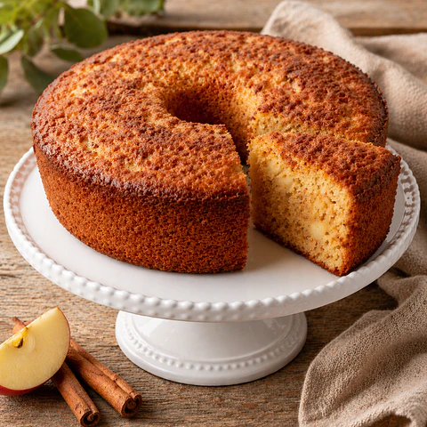 Bolo de Maçã e Canela