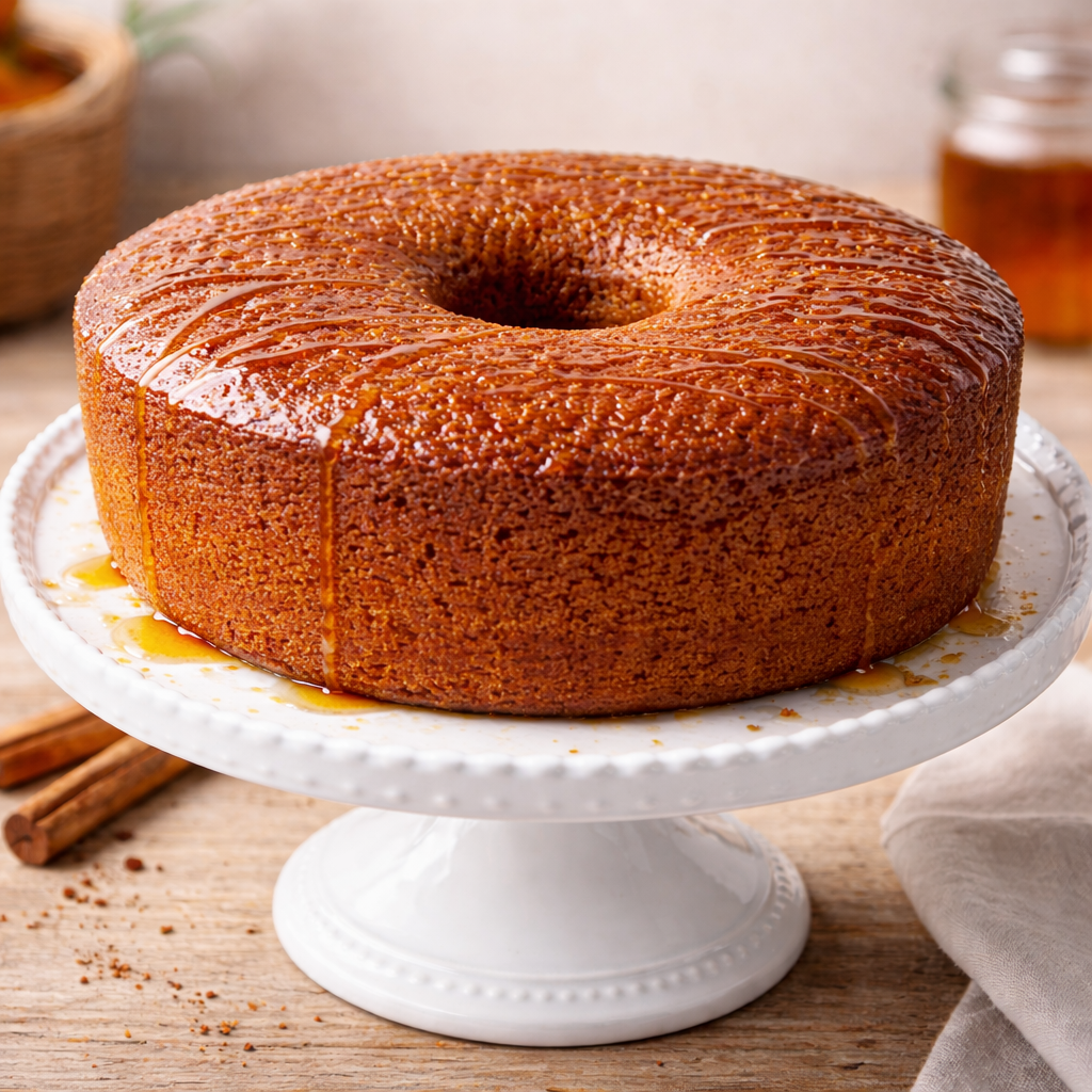 Bolo de Mel e Canela 4