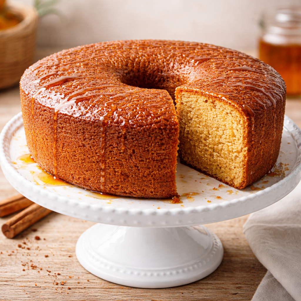 Bolo de Mel e Canela 2