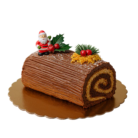 Tronco de Natal de Chocolate