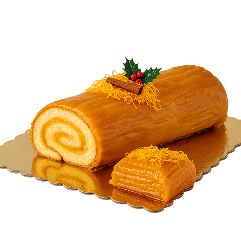 Tronco de Natal com Doce de Ovo