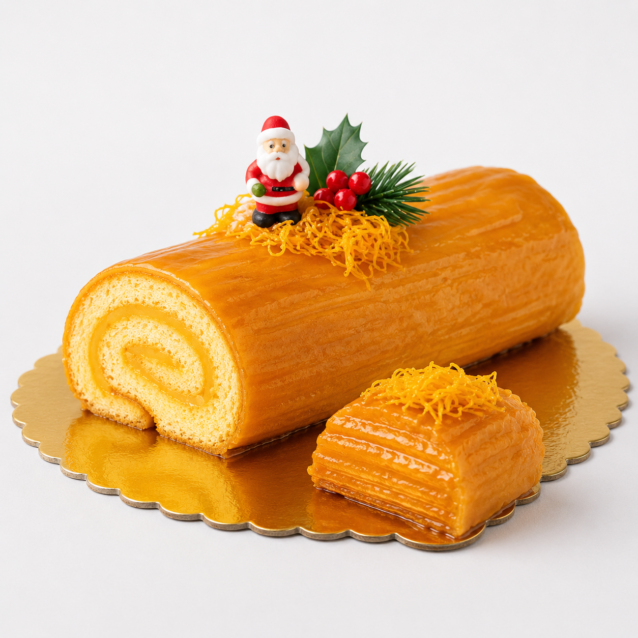 Tronco de Natal com Doce de Ovo 1