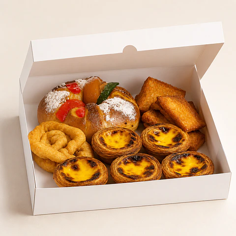 Cabaz de Natal Pastéis de Nata & Doces Portugueses