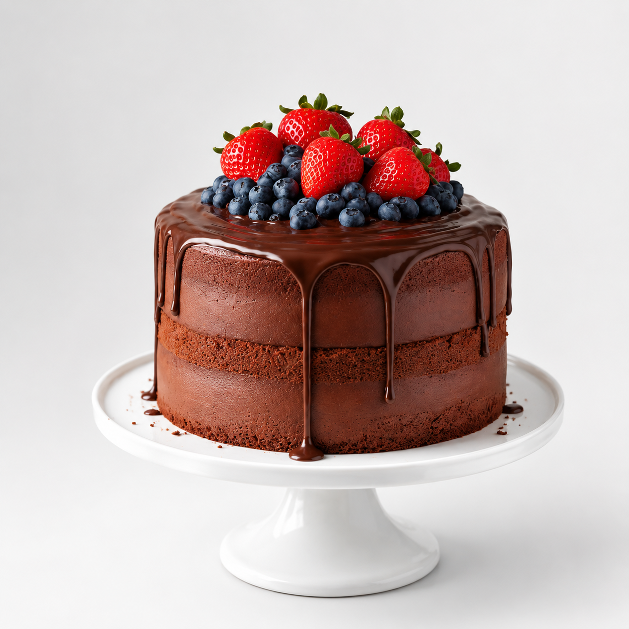 Bolo de Chocolate com Morangos 1