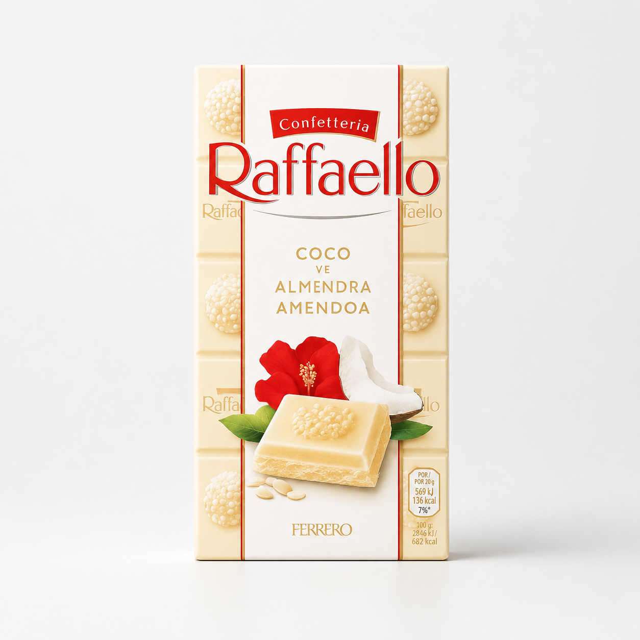 Tablete de Chocolate Raffaello 1
