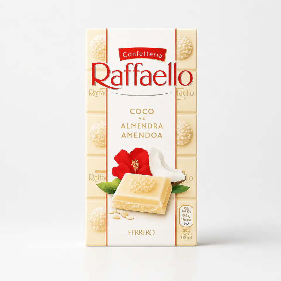 Tablete de Chocolate Raffaello 1