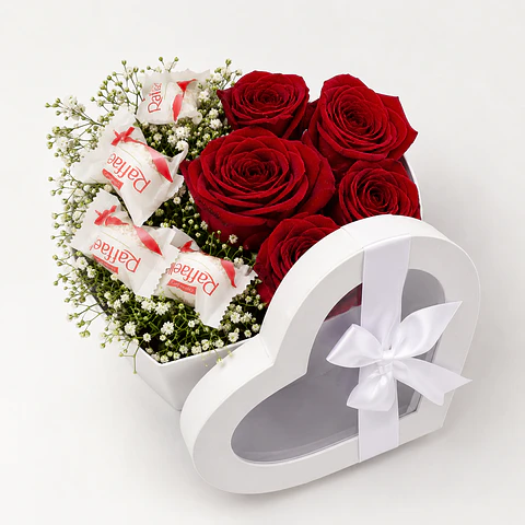 Caixa de Rosas Vermelhas