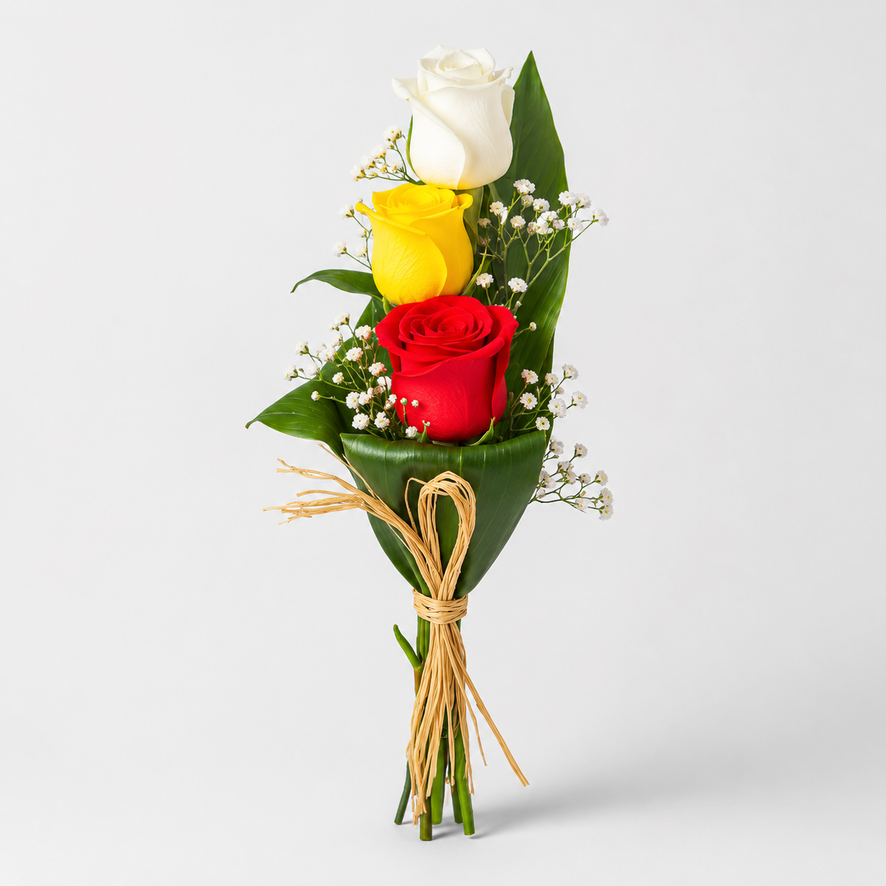 Arranjo de 3 Rosas Naturais 2