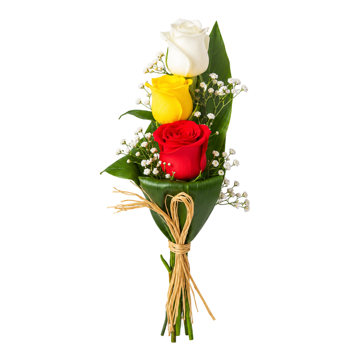 Arranjo de 3 Rosas Naturais 1